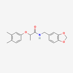 N-(1,3-benzodioxol-5-ylmethyl)-2-(3,4-dimethylphenoxy)propanamide