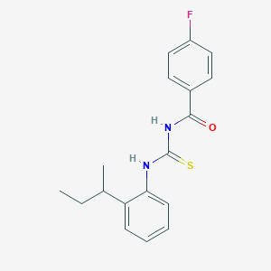 N-{[2-(butan-2-yl)phenyl]carbamothioyl}-4-fluorobenzamide