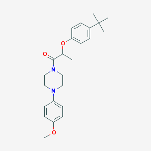 molecular formula C24H32N2O3 B4053986 2-(4-Tert-butylphenoxy)-1-[4-(4-methoxyphenyl)piperazin-1-yl]propan-1-one CAS No. 692273-58-8