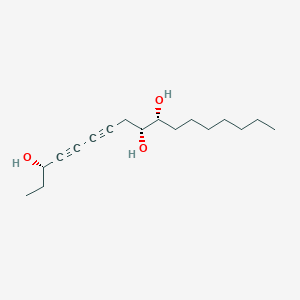 molecular formula C17H28O3 B040540 (3S,9R,10R)-heptadeca-4,6-diyne-3,9,10-triol CAS No. 124989-71-5