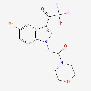 1-{5-bromo-1-[2-(4-morpholinyl)-2-oxoethyl]-1H-indol-3-yl}-2,2,2-trifluoroethanone