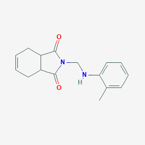 molecular formula C16H18N2O2 B405401 2-(o-Tolylamino-methyl)-3a,4,7,7a-tetrahydro-isoindole-1,3-dione 