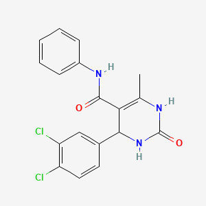 4-(3,4-dichlorophenyl)-6-methyl-2-oxo-N-phenyl-3,4-dihydro-1H-pyrimidine-5-carboxamide