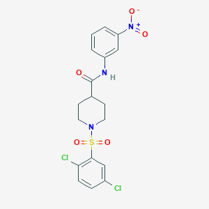 1-[(2,5-dichlorophenyl)sulfonyl]-N-(3-nitrophenyl)-4-piperidinecarboxamide