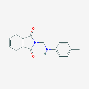 molecular formula C16H18N2O2 B405403 2-{[(4-methylphenyl)amino]methyl}-3a,4,7,7a-tetrahydro-1H-isoindole-1,3(2H)-dione 