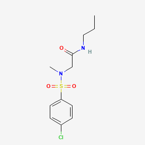 N~2~-[(4-chlorophenyl)sulfonyl]-N~2~-methyl-N-propylglycinamide