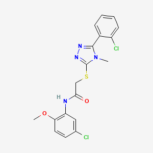 N-(5-chloro-2-methoxyphenyl)-2-{[5-(2-chlorophenyl)-4-methyl-4H-1,2,4-triazol-3-yl]sulfanyl}acetamide