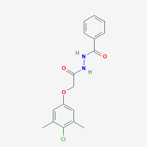 molecular formula C17H17ClN2O3 B405412 N'-[2-(4-chloro-3,5-dimethylphenoxy)acetyl]benzohydrazide 
