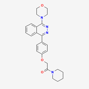 molecular formula C25H28N4O3 B4054139 2-{4-[4-(MORPHOLIN-4-YL)PHTHALAZIN-1-YL]PHENOXY}-1-(PIPERIDIN-1-YL)ETHAN-1-ONE 