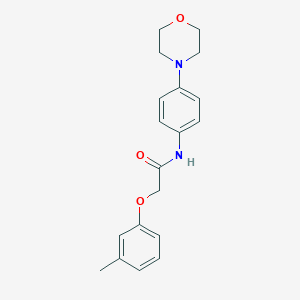 2-(3-methylphenoxy)-N-(4-morpholin-4-ylphenyl)acetamide