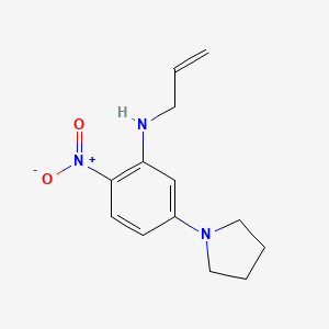 N-allyl-2-nitro-5-(1-pyrrolidinyl)aniline