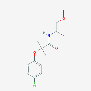 2-(4-chlorophenoxy)-N-(1-methoxypropan-2-yl)-2-methylpropanamide