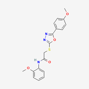 N-(2-methoxyphenyl)-2-{[5-(4-methoxyphenyl)-1,3,4-oxadiazol-2-yl]sulfanyl}acetamide