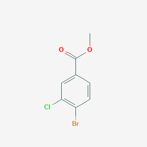 molecular formula C8H6BrClO2 B040542 Methyl 4-bromo-3-chlorobenzoate CAS No. 117738-74-6