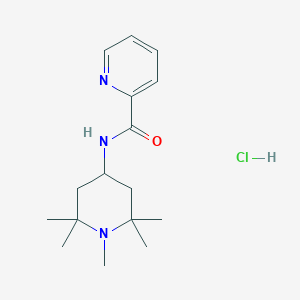 N-(1,2,2,6,6-pentamethylpiperidin-4-yl)pyridine-2-carboxamide;hydrochloride