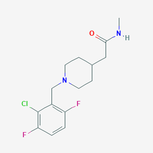 2-[1-(2-chloro-3,6-difluorobenzyl)piperidin-4-yl]-N-methylacetamide