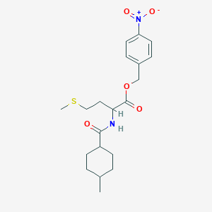 4-nitrobenzyl N-[(4-methylcyclohexyl)carbonyl]methioninate