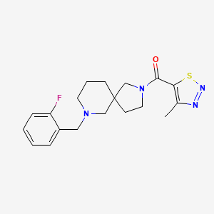 7-(2-fluorobenzyl)-2-[(4-methyl-1,2,3-thiadiazol-5-yl)carbonyl]-2,7-diazaspiro[4.5]decane