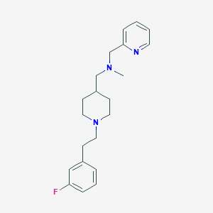 ({1-[2-(3-fluorophenyl)ethyl]-4-piperidinyl}methyl)methyl(2-pyridinylmethyl)amine