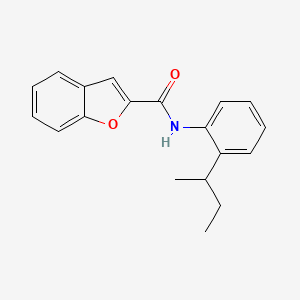 molecular formula C19H19NO2 B4054352 N-[2-(butan-2-yl)phenyl]-1-benzofuran-2-carboxamide 