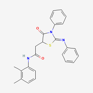 N-(2,3-dimethylphenyl)-2-[4-oxo-3-phenyl-2-(phenylimino)-1,3-thiazolidin-5-yl]acetamide