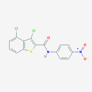 molecular formula C15H8Cl2N2O3S B405437 3,4-dichloro-N-(4-nitrophenyl)-1-benzothiophene-2-carboxamide 
