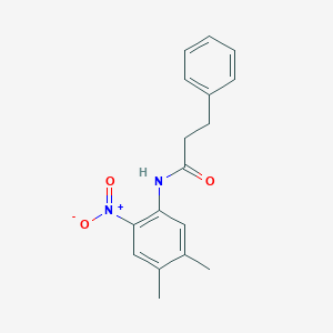 N-(4,5-dimethyl-2-nitrophenyl)-3-phenylpropanamide