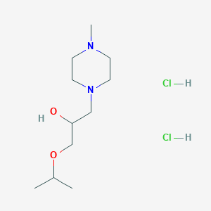 molecular formula C11H26Cl2N2O2 B4054380 1-(4-Methylpiperazin-1-yl)-3-propan-2-yloxypropan-2-ol;dihydrochloride 