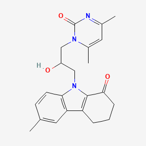 9-[3-(4,6-dimethyl-2-oxo-1(2H)-pyrimidinyl)-2-hydroxypropyl]-6-methyl-2,3,4,9-tetrahydro-1H-carbazol-1-one