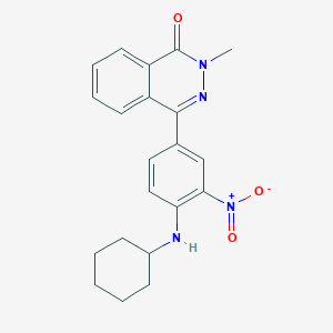 4-[4-(cyclohexylamino)-3-nitrophenyl]-2-methylphthalazin-1(2H)-one