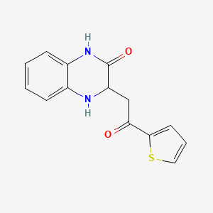 3-(2-oxo-2-thiophen-2-ylethyl)-3,4-dihydro-1H-quinoxalin-2-one