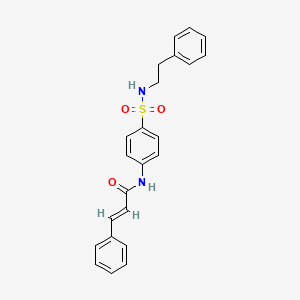 (E)-N-{4-[(PHENETHYLAMINO)SULFONYL]PHENYL}-3-PHENYL-2-PROPENAMIDE