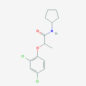 molecular formula C14H17Cl2NO2 B405452 N-cyclopentyl-2-(2,4-dichlorophenoxy)propanamide CAS No. 301226-22-2
