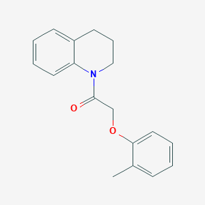 molecular formula C18H19NO2 B405453 1-[(2-Methylphenoxy)acetyl]-1,2,3,4-tetrahydroquinoline CAS No. 304676-35-5