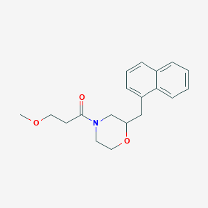 molecular formula C19H23NO3 B4054603 4-(3-methoxypropanoyl)-2-(1-naphthylmethyl)morpholine 