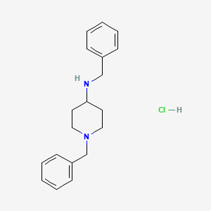 molecular formula C19H25ClN2 B4054671 N,1-二苄基-4-哌啶胺盐酸盐 