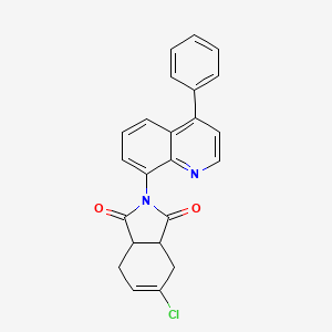 molecular formula C23H17ClN2O2 B4054683 5-氯-2-(4-苯基-8-喹啉基)-3a,4,7,7a-四氢-1H-异吲哚-1,3(2H)-二酮 