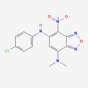 5-N-(4-chlorophenyl)-7-N,7-N-dimethyl-4-nitro-2,1,3-benzoxadiazole-5,7-diamine