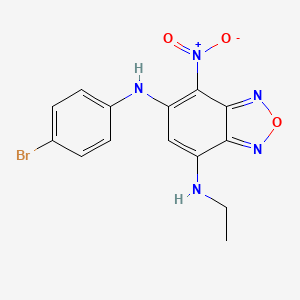 N6-(4-Bromophenyl)-N4-ethyl-7-nitro-2,1,3-benzoxadiazole-4,6-diamine