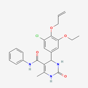 4-[4-(allyloxy)-3-chloro-5-ethoxyphenyl]-6-methyl-2-oxo-N-phenyl-1,2,3,4-tetrahydro-5-pyrimidinecarboxamide