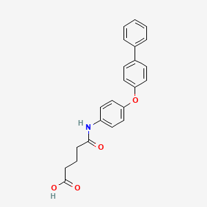 5-{[4-(4-biphenylyloxy)phenyl]amino}-5-oxopentanoic acid