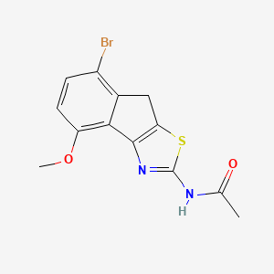 molecular formula C13H11BrN2O2S B4054828 N-(7-bromo-4-methoxy-8H-indeno[1,2-d][1,3]thiazol-2-yl)acetamide 