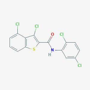 molecular formula C15H7Cl4NOS B405484 3,4-dichloro-N-(2,5-dichlorophenyl)-1-benzothiophene-2-carboxamide 