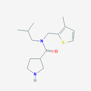 N-isobutyl-N-[(3-methyl-2-thienyl)methyl]-3-pyrrolidinecarboxamide hydrochloride