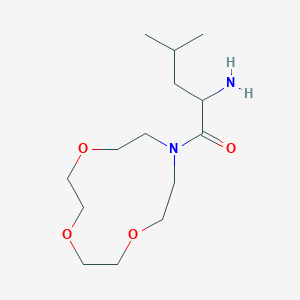 2-Amino-4-methyl-1-(1,4,7-trioxa-10-azacyclododecan-10-yl)pentan-1-one