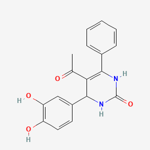 5-acetyl-4-(3,4-dihydroxyphenyl)-6-phenyl-3,4-dihydro-2(1H)-pyrimidinone