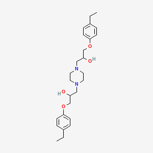 1,1'-(1,4-piperazinediyl)bis[3-(4-ethylphenoxy)-2-propanol]