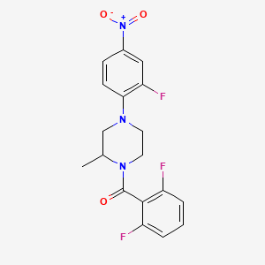 1-(2,6-difluorobenzoyl)-4-(2-fluoro-4-nitrophenyl)-2-methylpiperazine