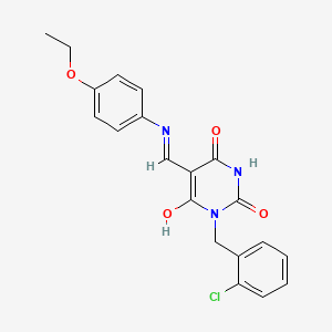 1-(2-chlorobenzyl)-5-{[(4-ethoxyphenyl)amino]methylene}-2,4,6(1H,3H,5H)-pyrimidinetrione