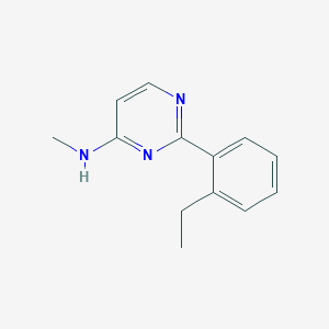 molecular formula C13H15N3 B4054964 2-(2-乙基苯基)-N-甲基嘧啶-4-胺 